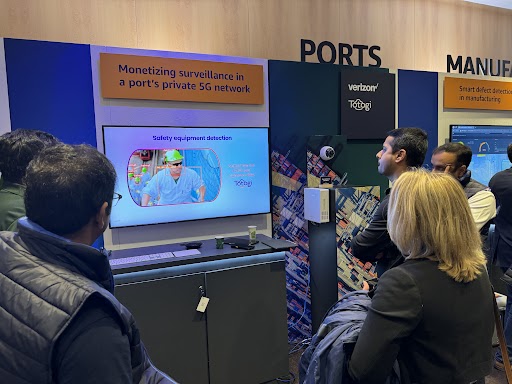 Totogi's 5G private network monetization at AWS's digitizing industries section at MWC24