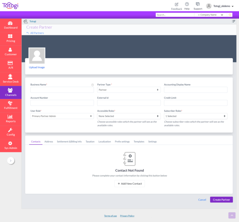 Totogi Wholesale Platform - Partner Onboarding