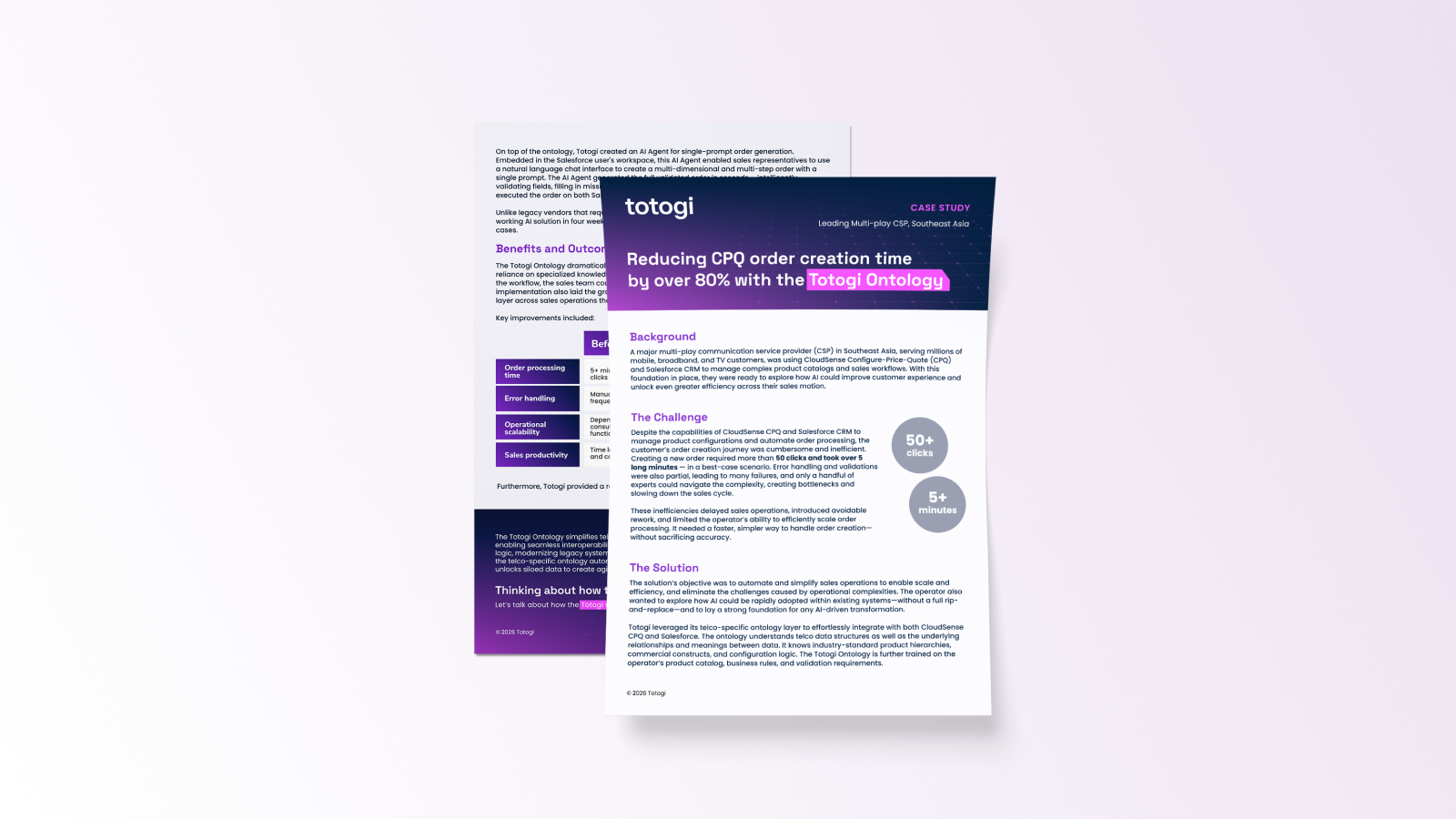 Southeast Asian CSP slashes CPQ order time by 80% with the Totogi Ontology
