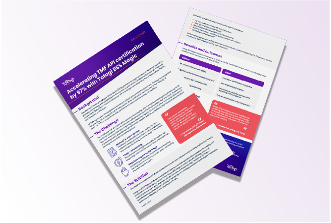 Accelerating TMF API certification with BSS Magic